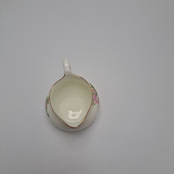 Royal Sutherland English Bone China Creamer Peach Blossom Floral - Picture 5 of 11